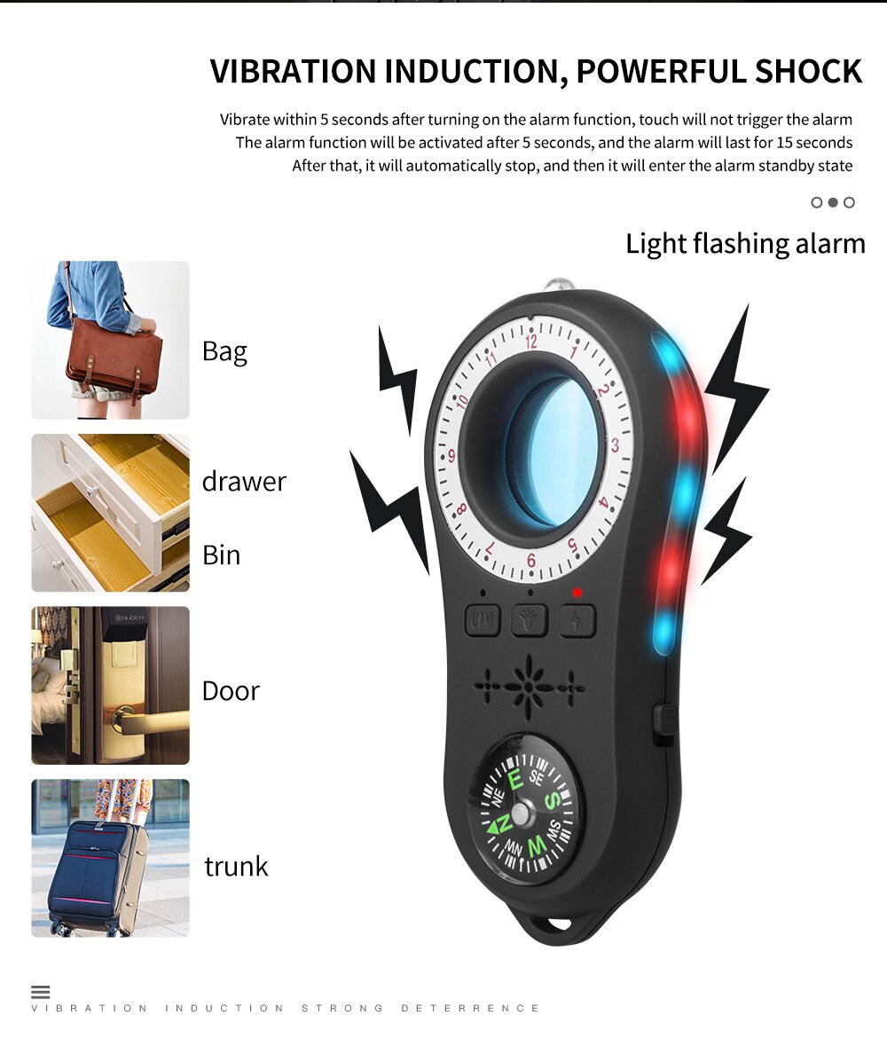 Mini Anti-Spy Camera Detector