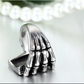Skull Hand Claw Poker Playing Gothic Ring