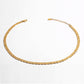 Gold Chain Geometric Inlay Necklace