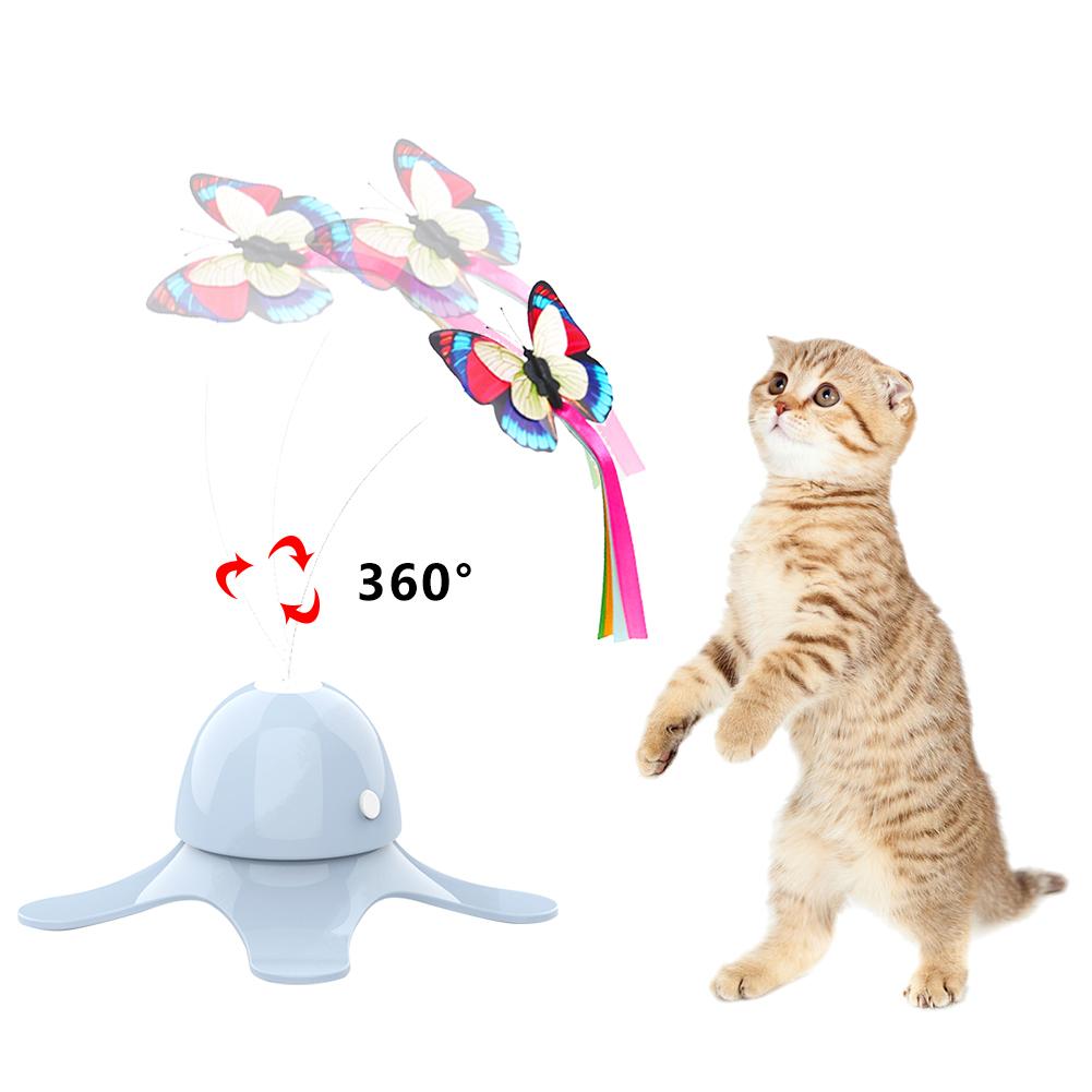 Electric Rotating Butterfly Cat Toy