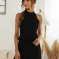 Halter Neck Elastic Waist Romper