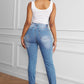 Raw Cut Frayed Hem Jeans