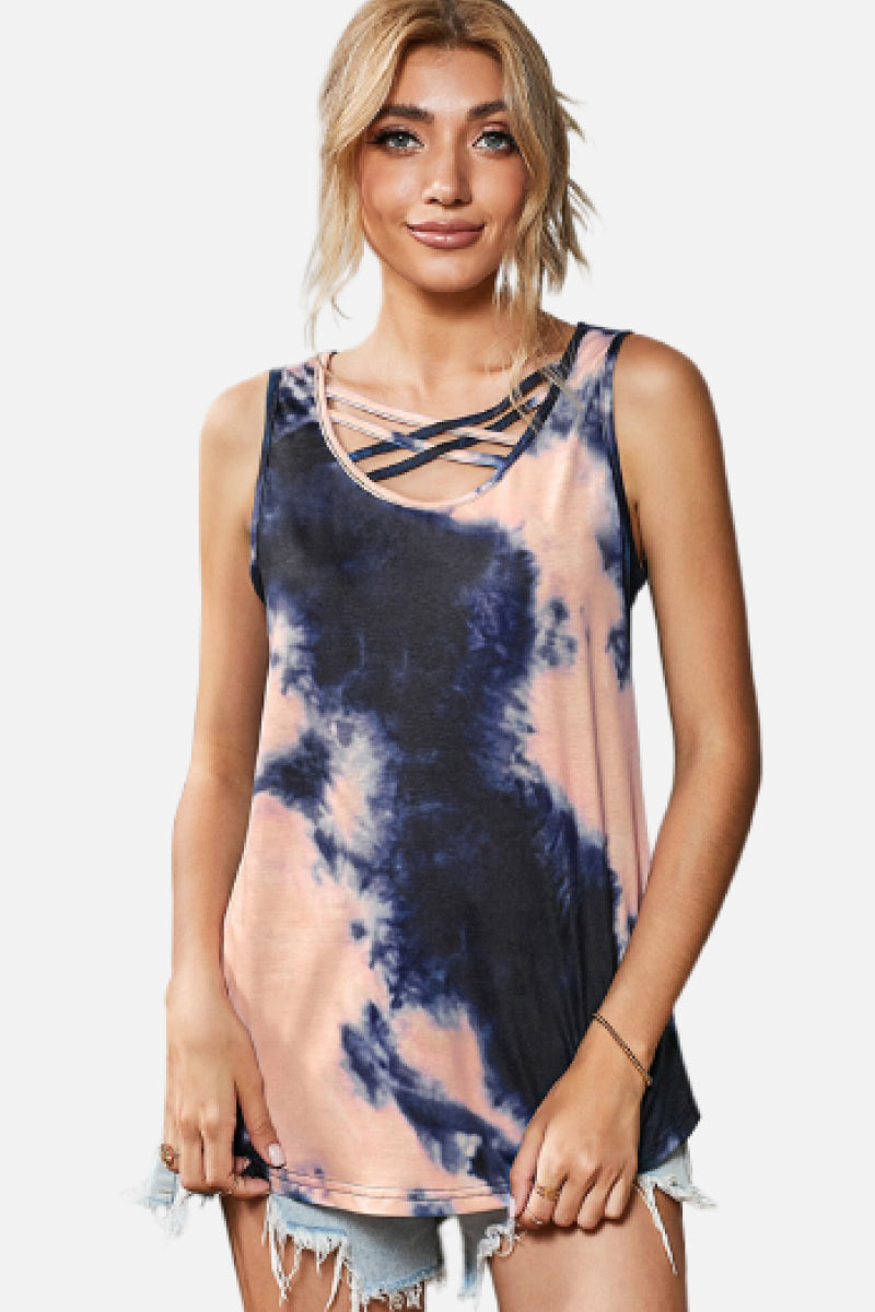 Reverse Tie Dye Tank