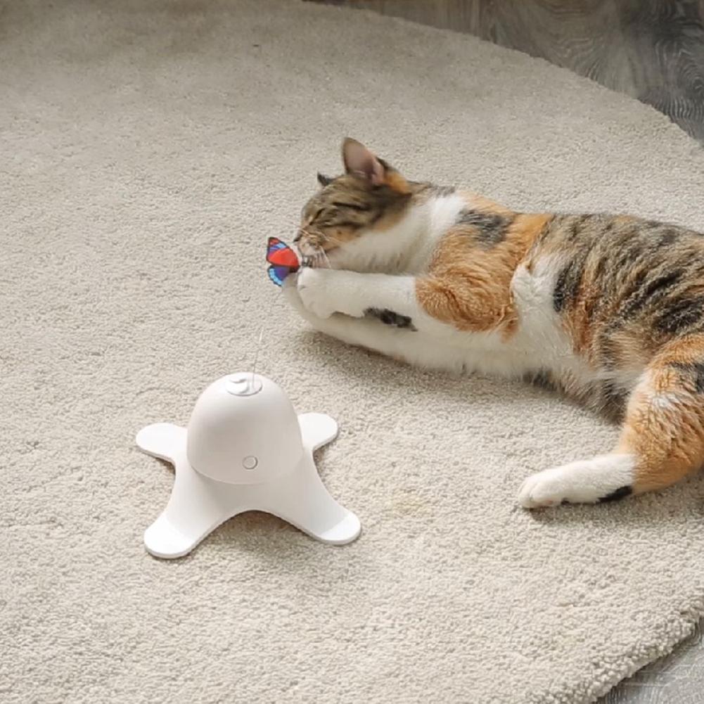 Electric Rotating Butterfly Cat Toy