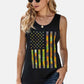 Sunflowers American Flag Tank