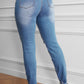 Raw Cut Frayed Hem Jeans