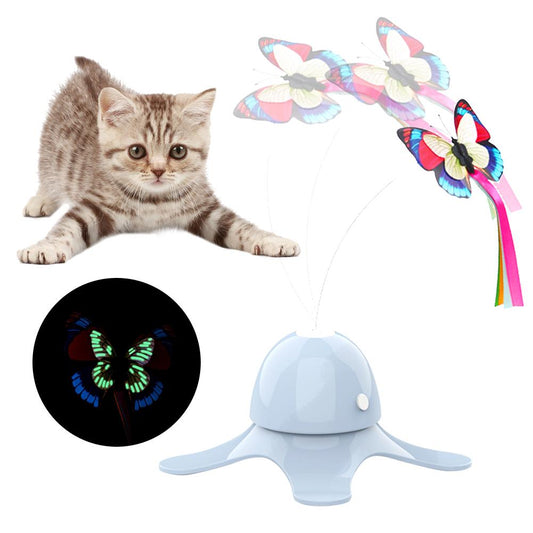 Electric Rotating Butterfly Cat Toy