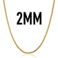 Rose-Gold / Black / Gold & Silver Box-Link Chains