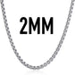 Rose-Gold / Black / Gold & Silver Box-Link Chains