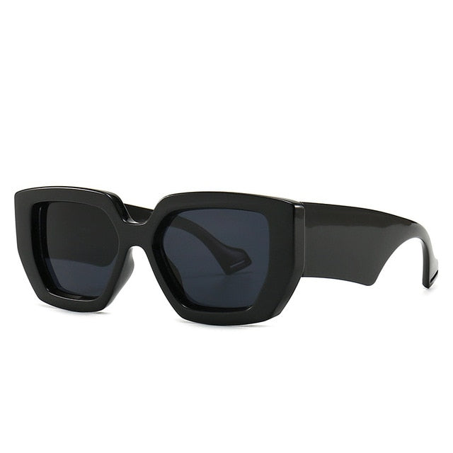 Trendy Celebrity-Fashion Shades - Bold Retro Design Thick Frame Sunglasses