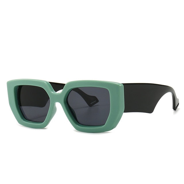 Trendy Celebrity-Fashion Shades - Bold Retro Design Thick Frame Sunglasses