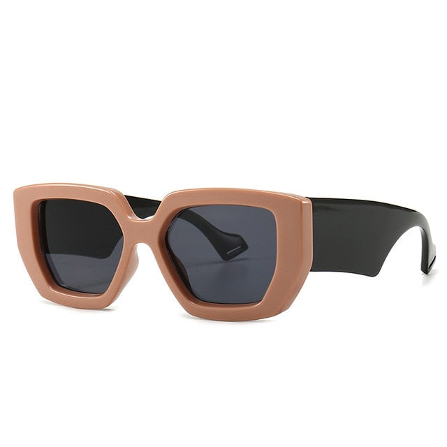 Trendy Celebrity-Fashion Shades - Bold Retro Design Thick Frame Sunglasses