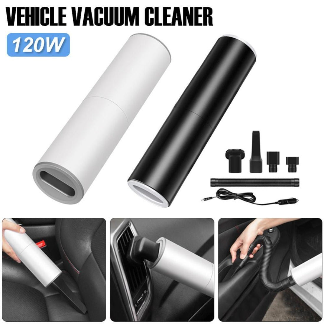 Portable Handheld Vacuum Cleaner with HEPA Filter for Car Cleaning