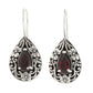 Water Droplet Pear Shaped Vintage Red Rhinestone Earrings