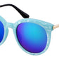 Oversized Round Mirror Sunglasses