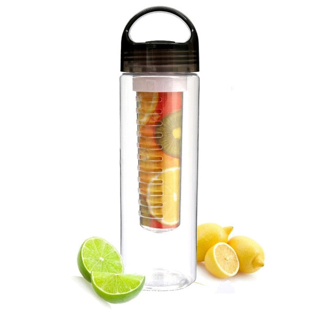 700ML Plastic Fruit Infuser Juice Shaker Sports Lemon Water Bottle