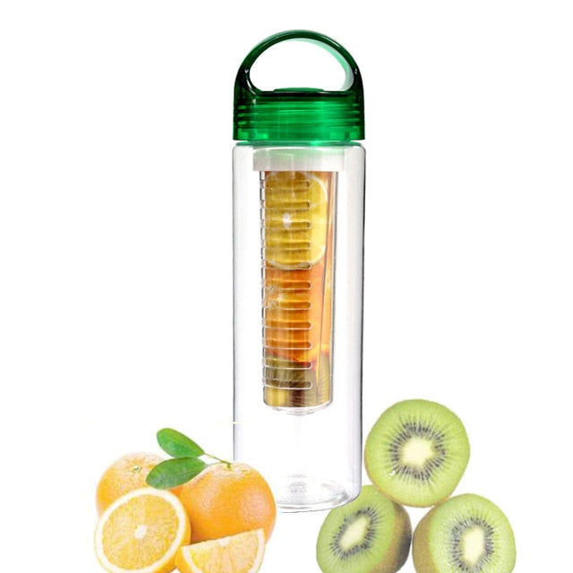 700ML Plastic Fruit Infuser Juice Shaker Sports Lemon Water Bottle