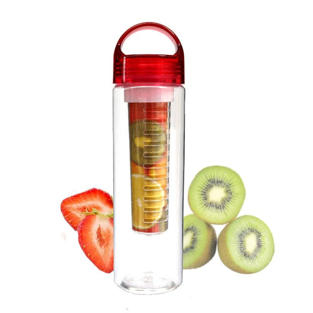 700ML Plastic Fruit Infuser Juice Shaker Sports Lemon Water Bottle