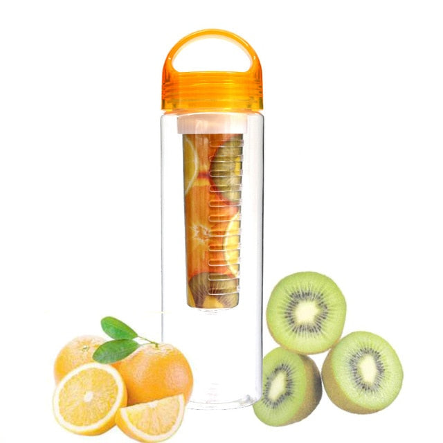 700ML Plastic Fruit Infuser Juice Shaker Sports Lemon Water Bottle