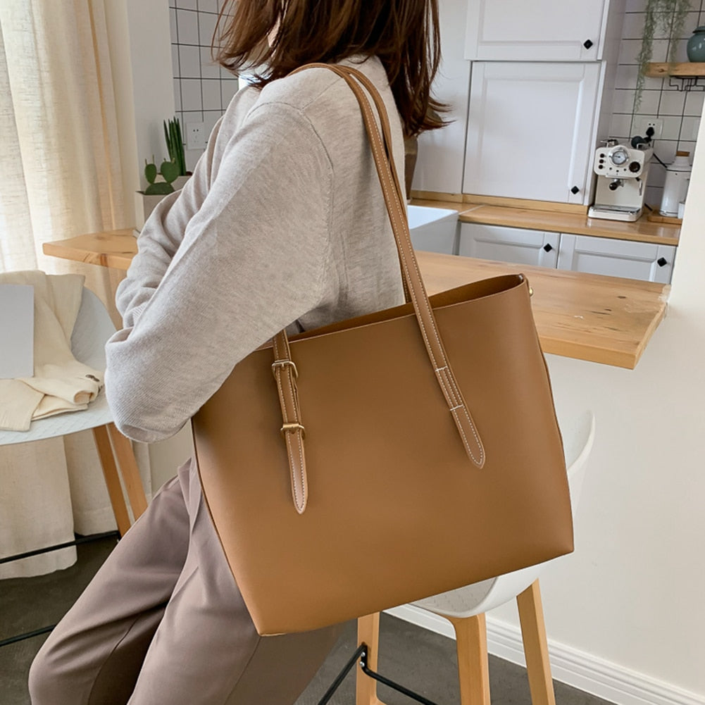 Big Tote Handbag for Women - Soft Leather