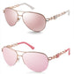 Women's Fashionable Pilot Sunglasses Vintage UV-400 Shades