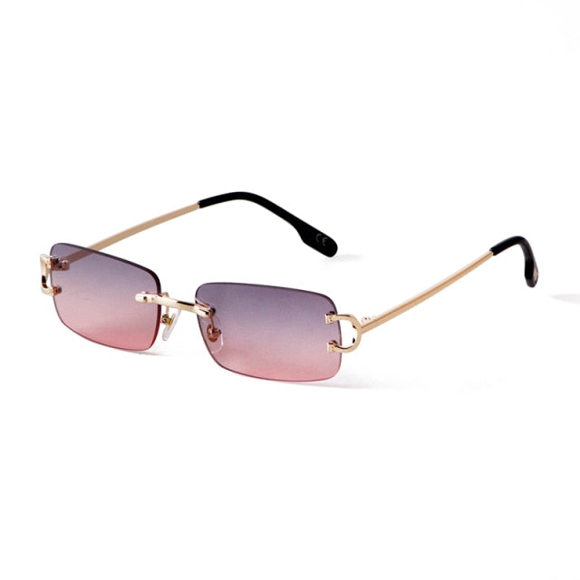 Frameless Sun Glasses for Women - Gradient Lens - UV400