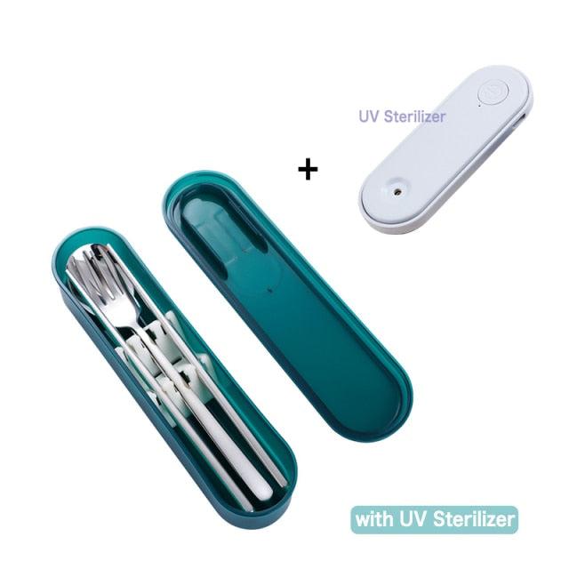 Cutlery Set with Box UVC Sterilizer
