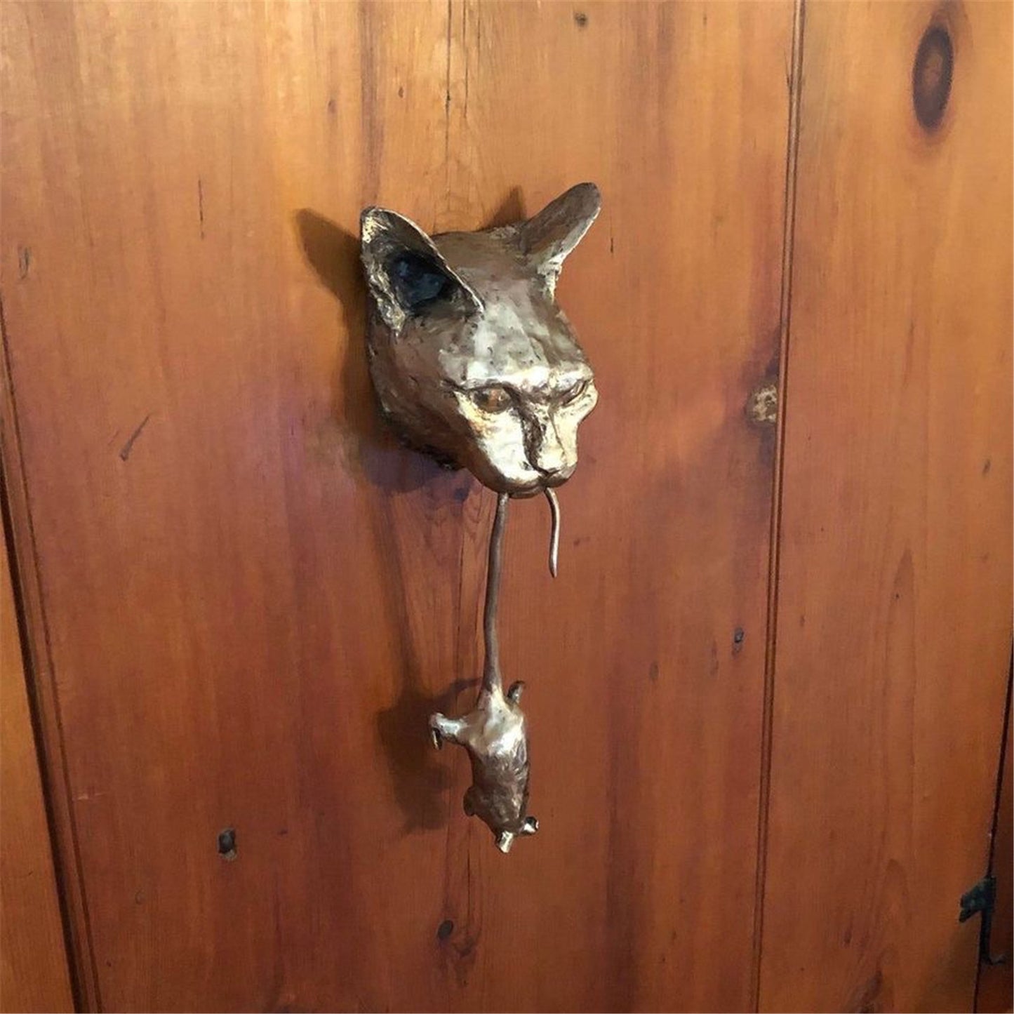 Unique Wall Sculpture Cat And Mouse Decoration