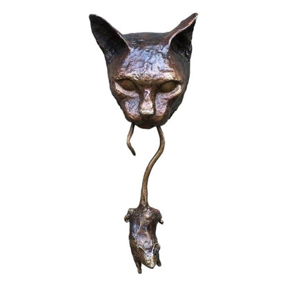 Unique Wall Sculpture Cat And Mouse Decoration