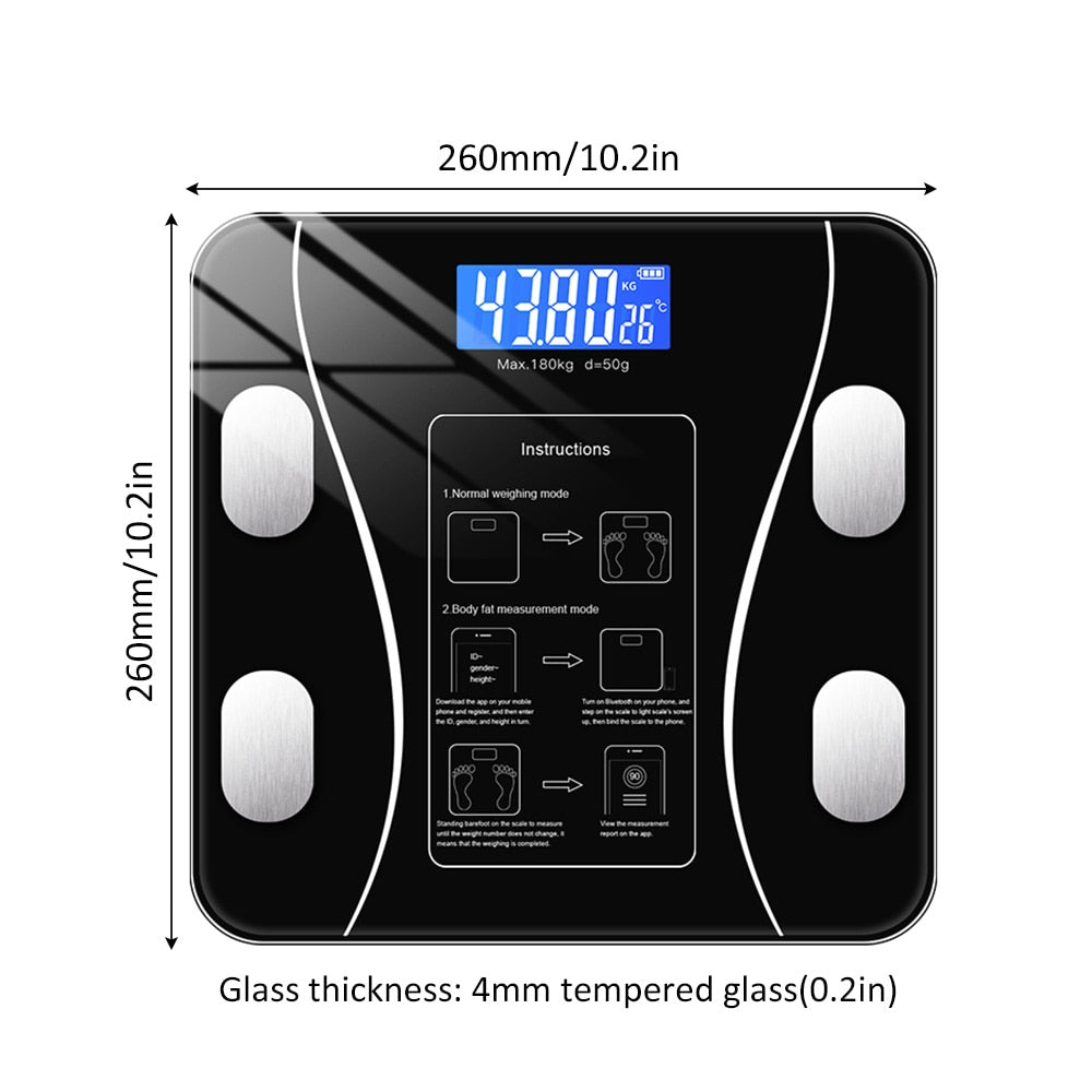 Bluetooth Smart Bathroom Digital Scale