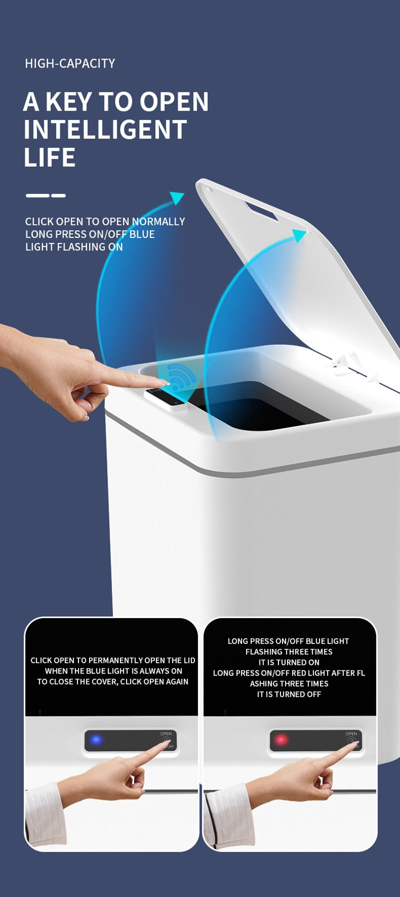 Automatic Touchless Trash Can