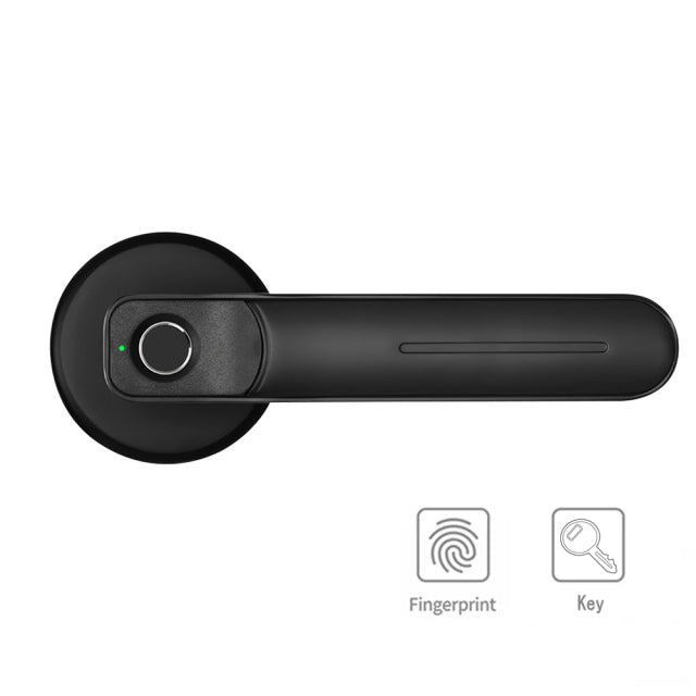 Biometric Door Lock Handle - Use for Apt /Office/Airbnb/Bedroom/Mancave/Etc.