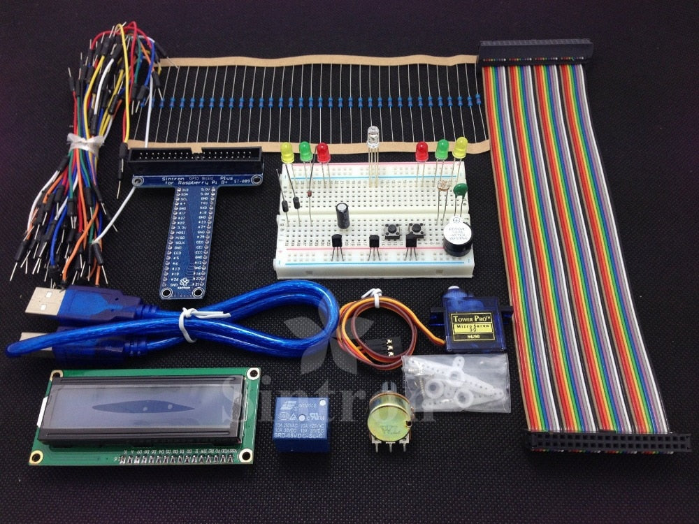 40-Pin GPIO Breakout DIY Kit Project Prototyping Board for Raspberry Pi 2 Model B & B+,LCD1602